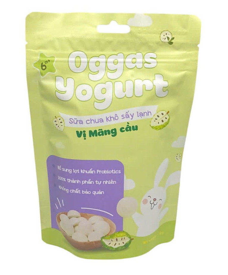 Sữa chua khô sấy lạnh Oggas Yogurt vị mãng cầu