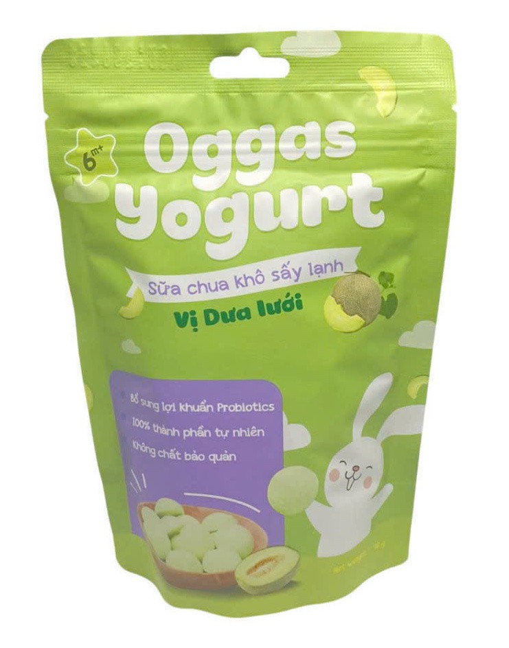 Sữa chua khô sấy lạnh Oggas Yogurt vị dưa lưới