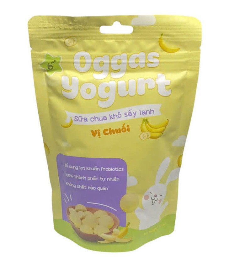 Sữa chua khô sấy lạnh Oggas Yogurt vị chuối